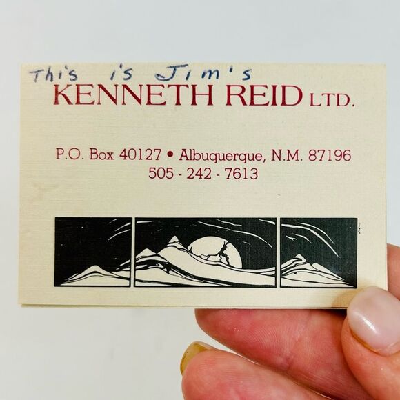 1970s Kenneth Reid Mixed Wood Inlay and Howlite Solid Brass Handmade Belt Buckle - Picture 8 of 13